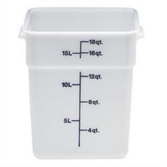 Cambro 18qt White Square Container